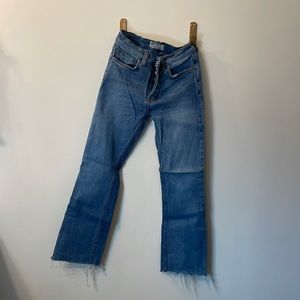 Free People Mid Rise Crop Jeans - Size 25